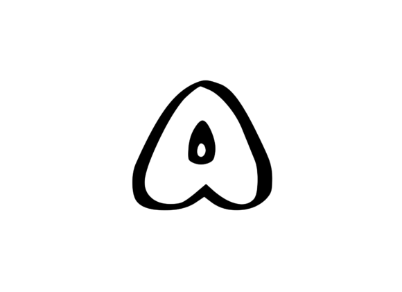 Friendly Bubble Cartoon Mono Letter SVG: A Crafty Graphic Choice