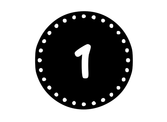 Review: Mono Minted Gold Coin Number SVG 1 for Crafts