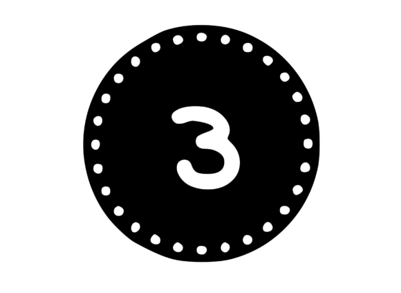 Review: Mono Minted Gold Coin Number SVG 3 for Graphics and Crafts