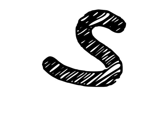 Review: Rough and Messy Scribbled Mono Letter S for Crafts